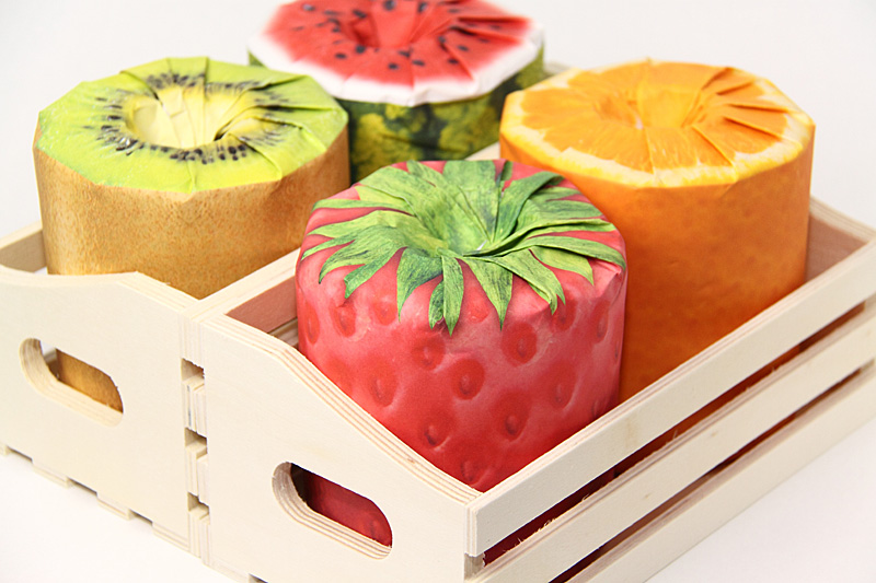 Have you tried these fruit designed wrapped Toilet papers yet?