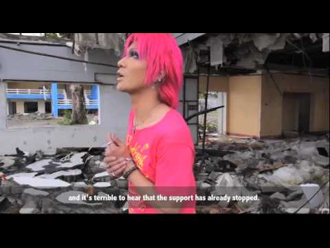 A Japanese Rock Band Member Visit Tacloban Victims