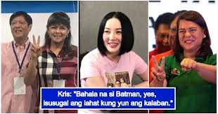 Kris Aquino reveals whom she would run against between Sara Duterte and a Marcos in elections