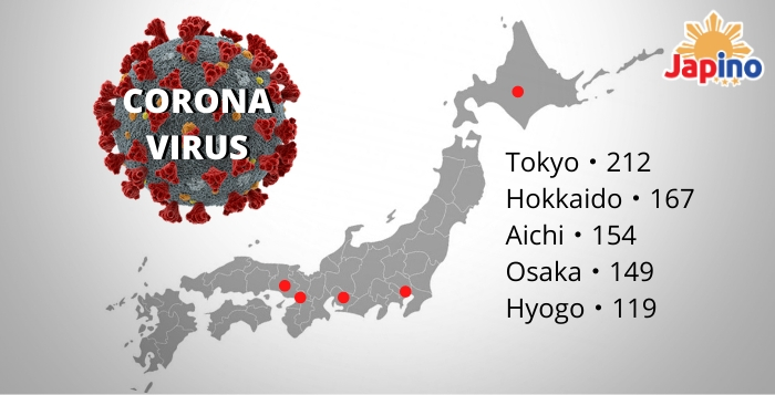 Coronavirus: Update ng mga numero ng positibo sa Japan